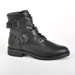VICE VERSA Bottines Plates Noir|Femme Boots, Bottines