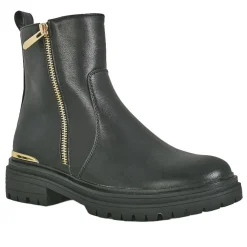 VICE VERSA Bottines Rock Femme Noir Fermeture Doree |Femme Boots, Bottines