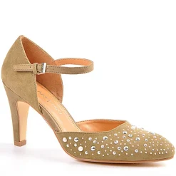 ANA LUNA Charles Ix Kaki|Femme Escarpins