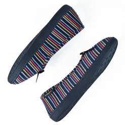 ISOTONER Chaussons Femme Avec Noeuds Bleu Marine|Femme Chaussons