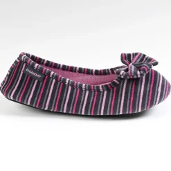 ISOTONER Chaussons Femme Avec Noeuds Imprime|Femme Chaussons
