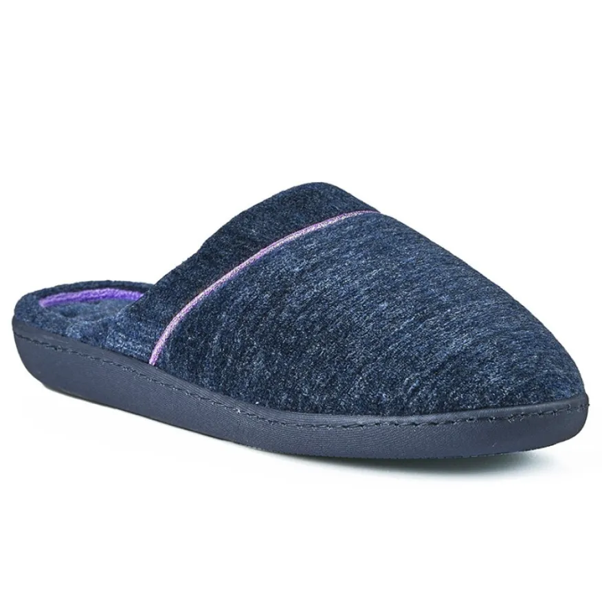 ISOTONER Chaussons Femme Bleu Marine|Femme Chaussons