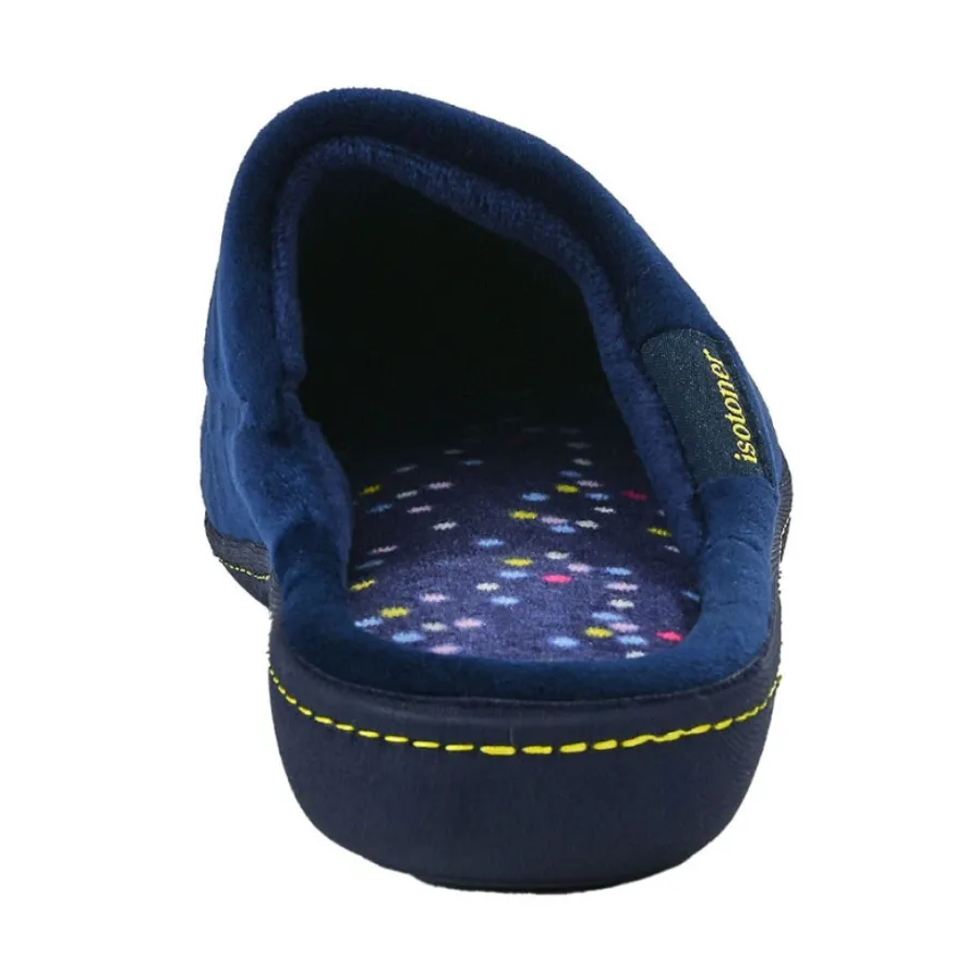 ISOTONER Chaussons Femme Bleu Marine|Femme Chaussons