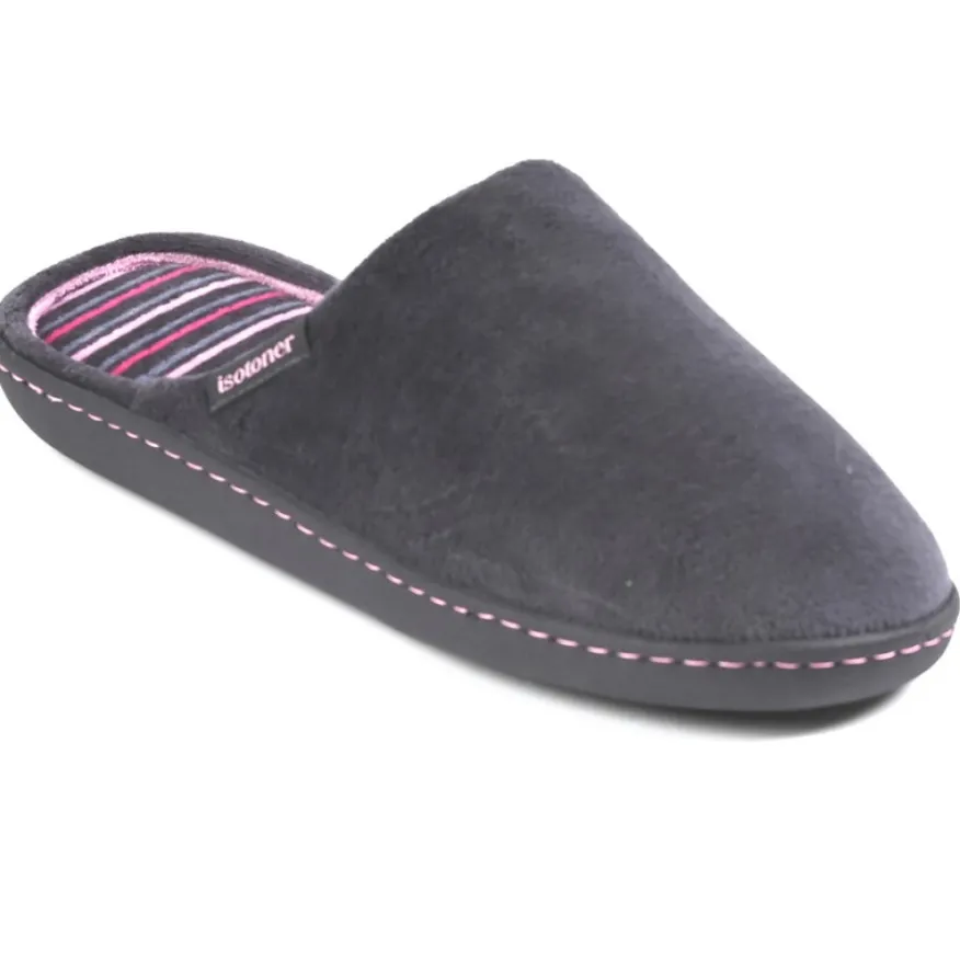 ISOTONER Chaussons Femme Gris|Femme Chaussons
