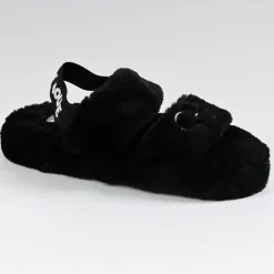 MICKEY Chaussons Femme Noir|Femme Chaussons
