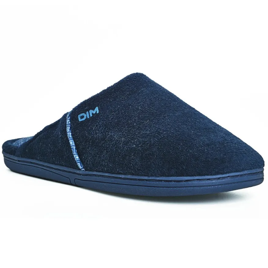 DIM Chaussons Homme Bleu Marine|Homme Chaussons