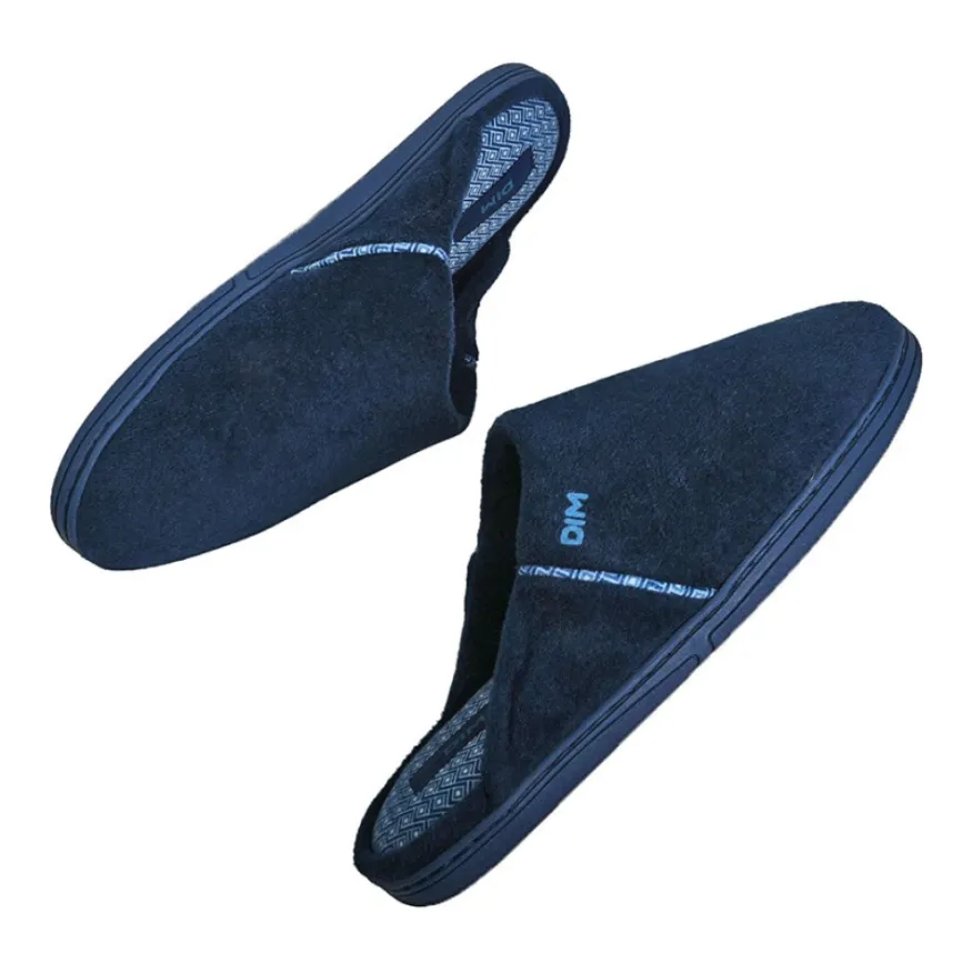 DIM Chaussons Homme Bleu Marine|Homme Chaussons