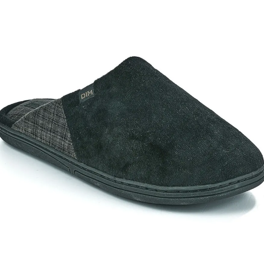 DIM Chaussons Homme Noir|Homme Chaussons