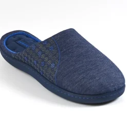 ISOTONER Chaussons Homme Bleu Jean|Homme Chaussons