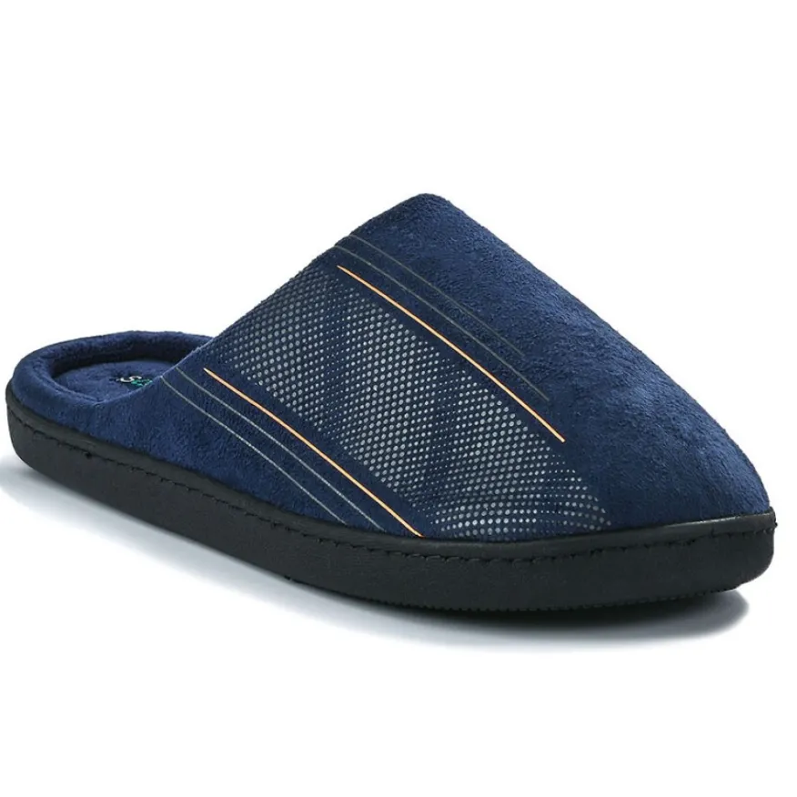 ISOTONER Chaussons Homme Bleu Marine|Homme Chaussons