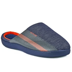 ISOTONER Chaussons Homme Bleu Jean|Homme Chaussons
