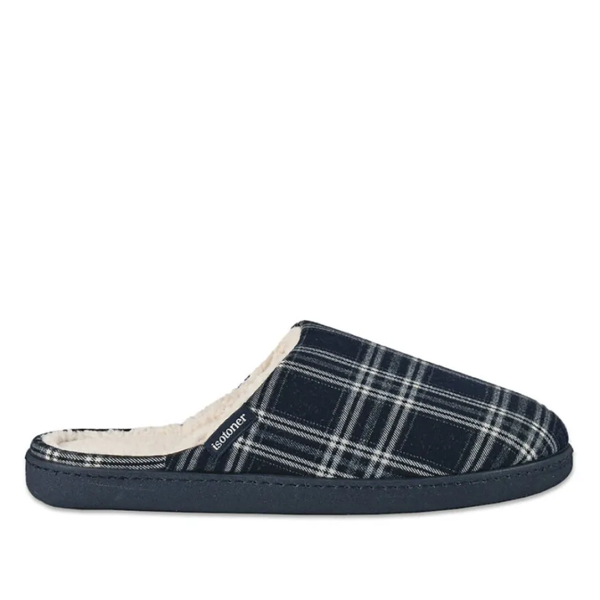 ISOTONER Chaussons Homme Ecossais|Homme Chaussons