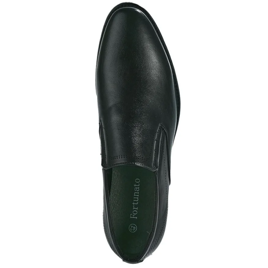 FORTUNATO Chaussures Confort Noir|Homme Derbies, Chaussures De Ville