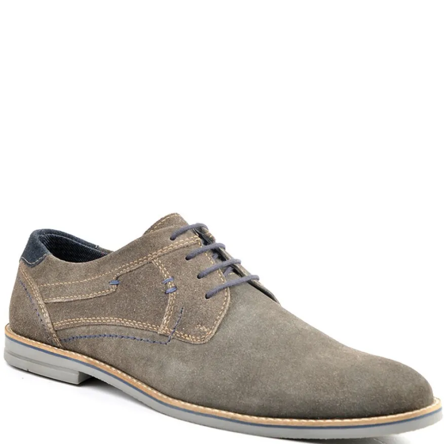 FORTUNATO Derbies Aspect Daim Gris|Homme Derbies, Chaussures De Ville