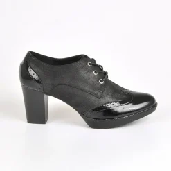 VICE VERSA Derbies A Talons Femme Noir|Femme Derbies