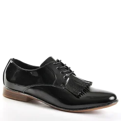 ANA LUNA Derbies Avec Franges Vernis Noir|Femme Derbies