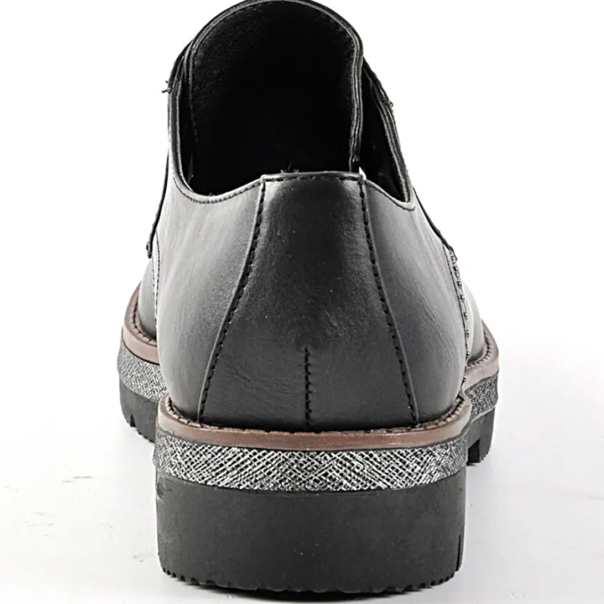 ANA LUNA Derbies Avec Petits Clous Noir|Femme Derbies