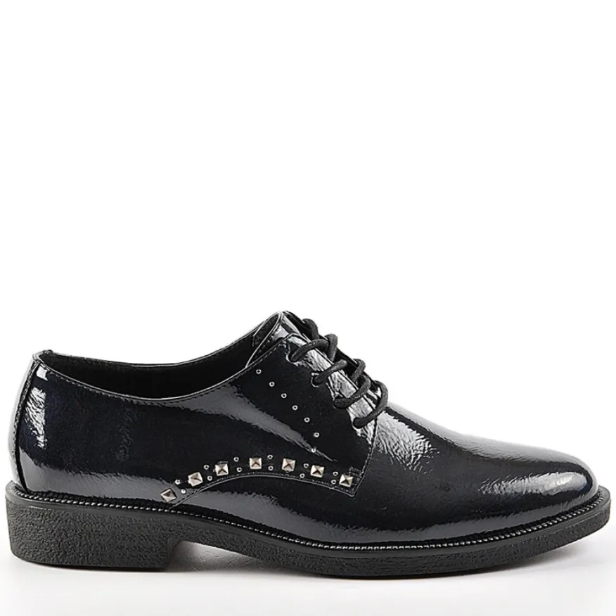 ANA LUNA Derbies Avec Petits Clous Bleu Marine|Femme Derbies