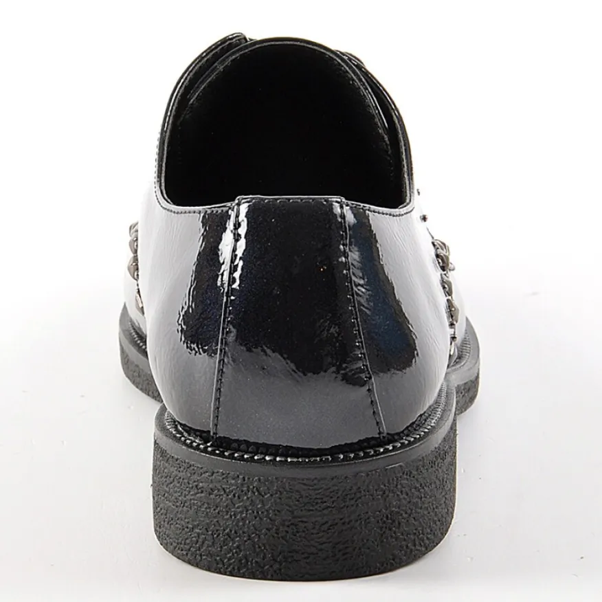 ANA LUNA Derbies Avec Petits Clous Bleu Marine|Femme Derbies