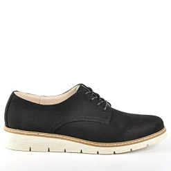 VICE VERSA Derbies Femme Aspect Velours Ana Luna Noir|Femme Derbies