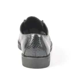 ANA LUNA Derbies Femme Avec Effet Reptile Noir|Femme Derbies