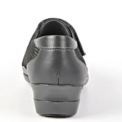 LADY CONFORT Derbies Femme Noir Cuir|Femme Chaussures Confort