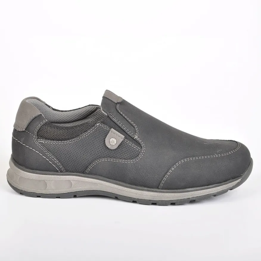 RELIFE Derbies Homme Avec Elastiques Noir|Homme Baskets, Sneakers