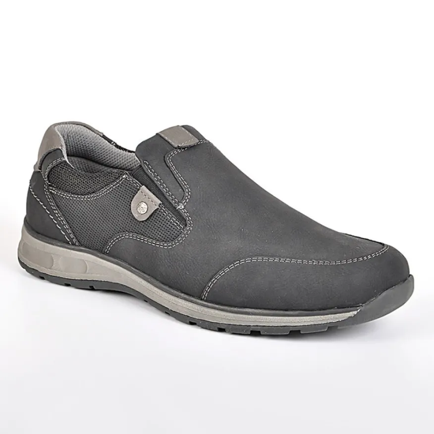 RELIFE Derbies Homme Avec Elastiques Noir|Homme Baskets, Sneakers