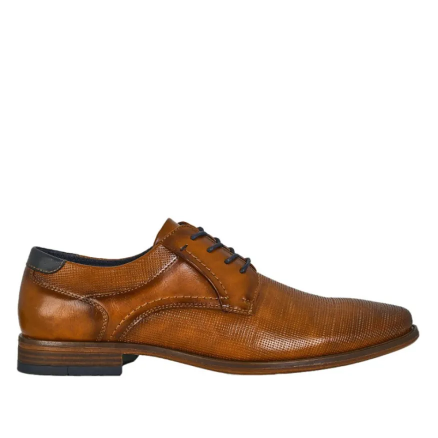 FORTUNATO Derbies Homme Bi-Matiere Camel |Homme Derbies, Chaussures De Ville
