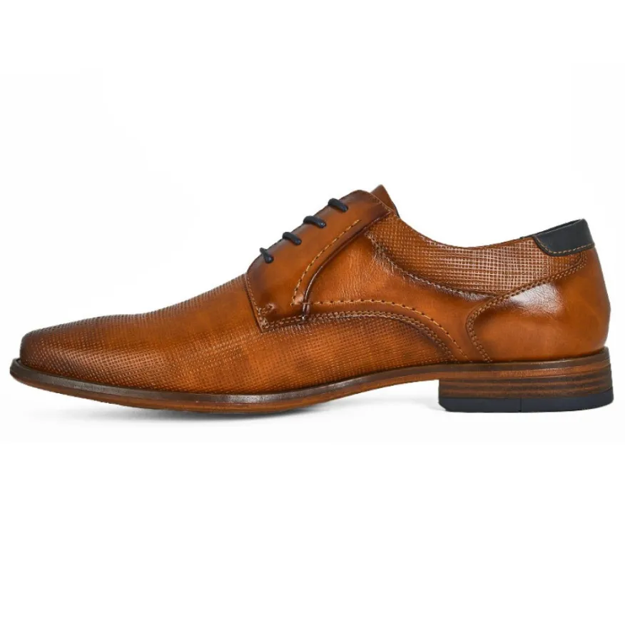 FORTUNATO Derbies Homme Bi-Matiere Camel |Homme Derbies, Chaussures De Ville