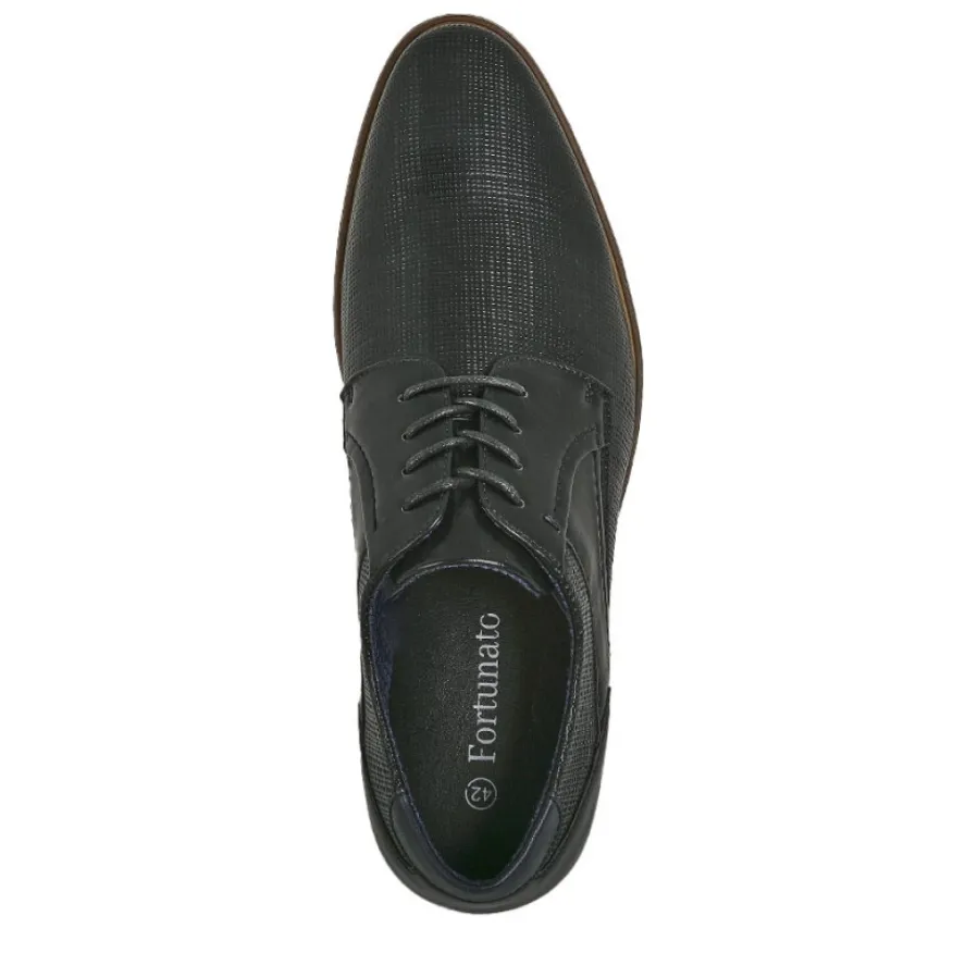 FORTUNATO Derbies Homme Bi-Matiere Noir |Homme Derbies, Chaussures De Ville