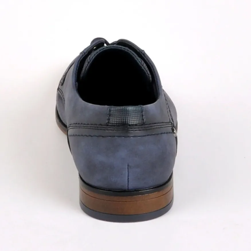 FORTUNATO Derbies Homme Bi-Matieres Bleu En Cuir|Homme Derbies, Chaussures De Ville