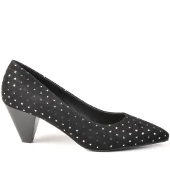 ANA LUNA Escarpins Femme Noir A Pois Talon 5,5Cm |Femme Escarpins