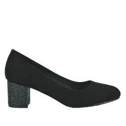 VICE VERSA Escarpins Femme Noir Au Talon Paillete |Femme Escarpins