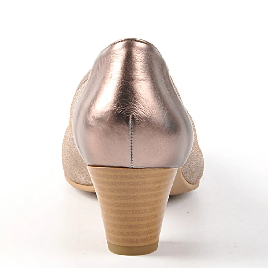 SCALINA Escarpins Matiere Irisee Bronze|Femme Chaussures Confort