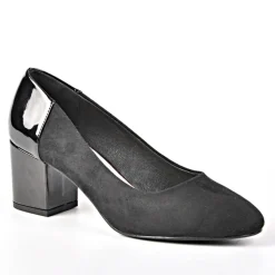 ANA LUNA Escarpins Noir Talon Vernis|Femme Escarpins