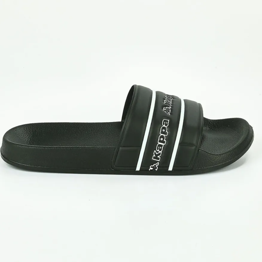 KAPPA Logo Tape Man 33166Yw Noir|Homme Mules, Tongs