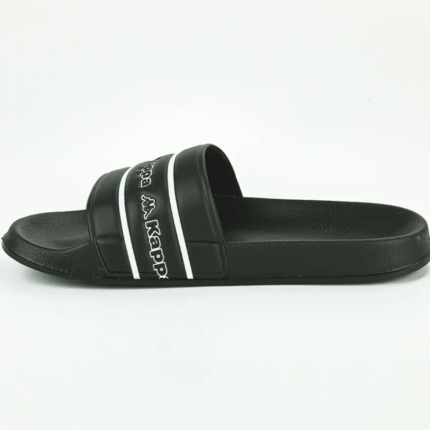KAPPA Logo Tape Man 33166Yw Noir|Homme Mules, Tongs