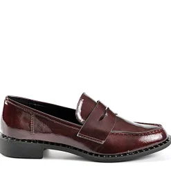 ANA LUNA Mocassins Vernis Bordeaux|Femme Mocassins