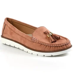 VICE VERSA Mocassins A Pampilles Femme Rose |Femme Mocassins