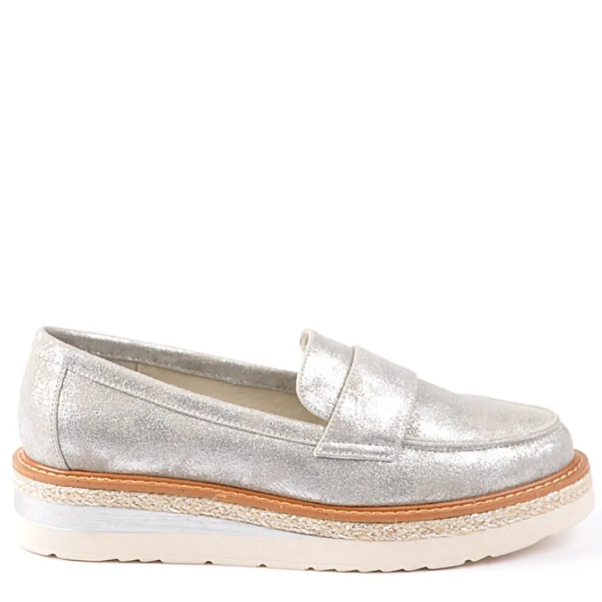 ANA LUNA Mocassins Argente|Femme Mocassins