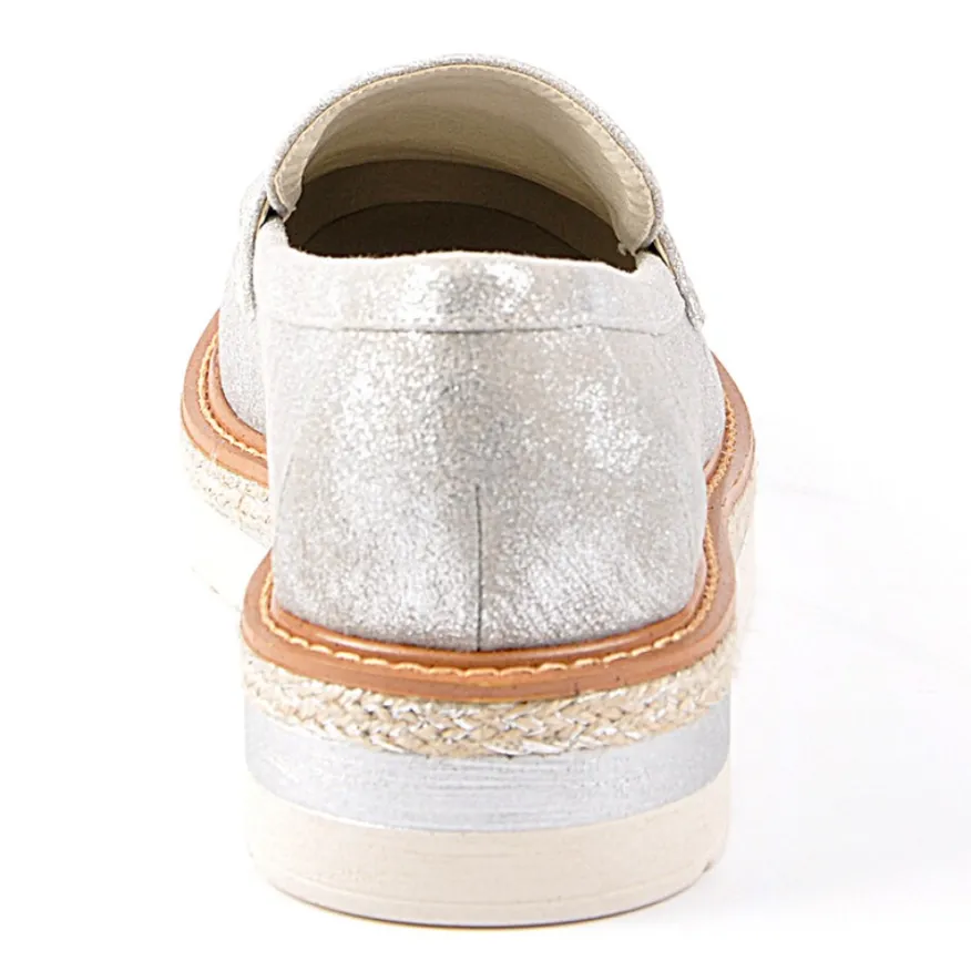 ANA LUNA Mocassins Argente|Femme Mocassins