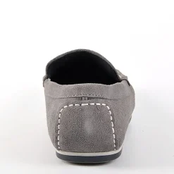 FORTUNATO Mocassins Aspect Daim Gris|Homme Mocassins, Chaussures Bateaux