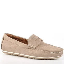 FORTUNATO Mocassins Aspect Daim Gris|Homme Mocassins, Chaussures Bateaux
