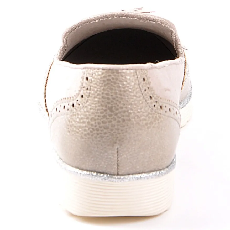 ANA LUNA Mocassins Avec Pampilles Gris|Femme Mocassins