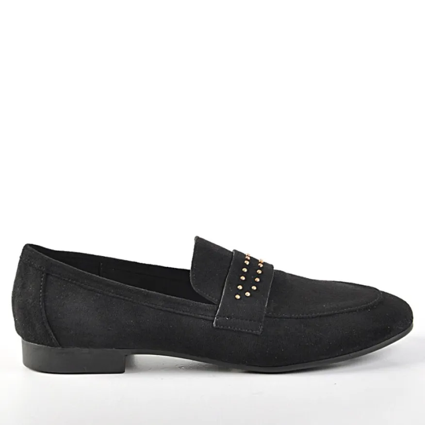 ANA LUNA Mocassins Avec Petits Clous Noir|Femme Mocassins
