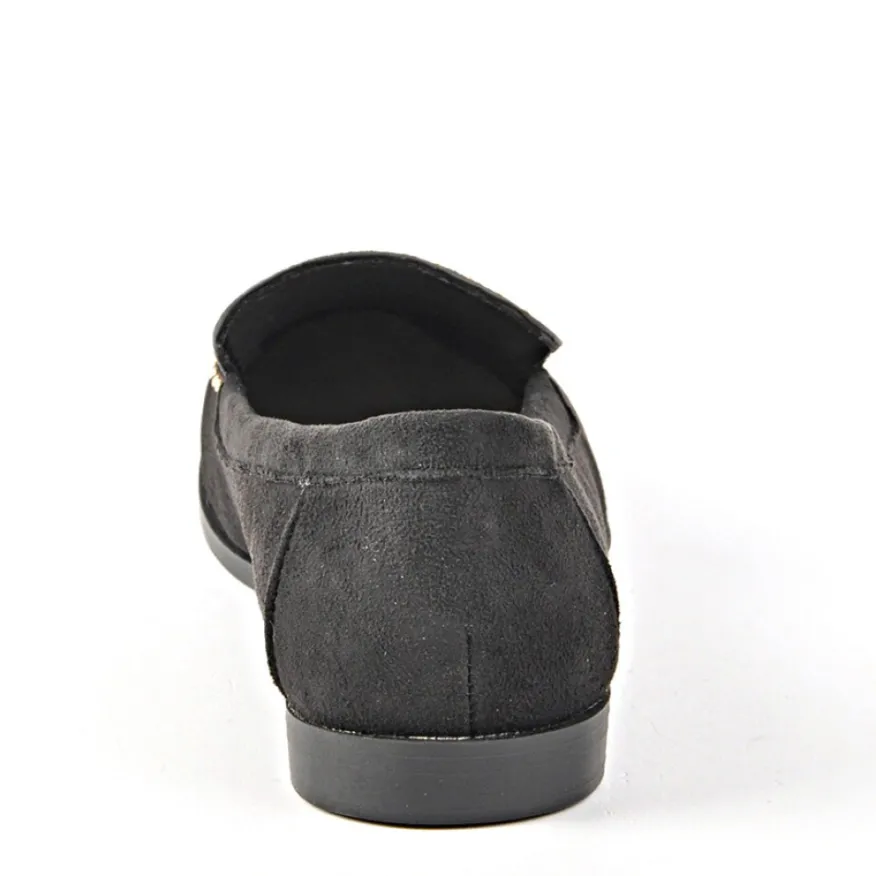 ANA LUNA Mocassins Femme Avec Petits Clous Noir|Femme Mocassins