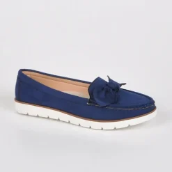 VICE VERSA Mocassins Femme Semelles Souples Bleu Marine|Femme Mocassins