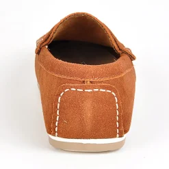 FORTUNATO Mocassins Homme Aspect Daim Marron|Homme Mocassins, Chaussures Bateaux