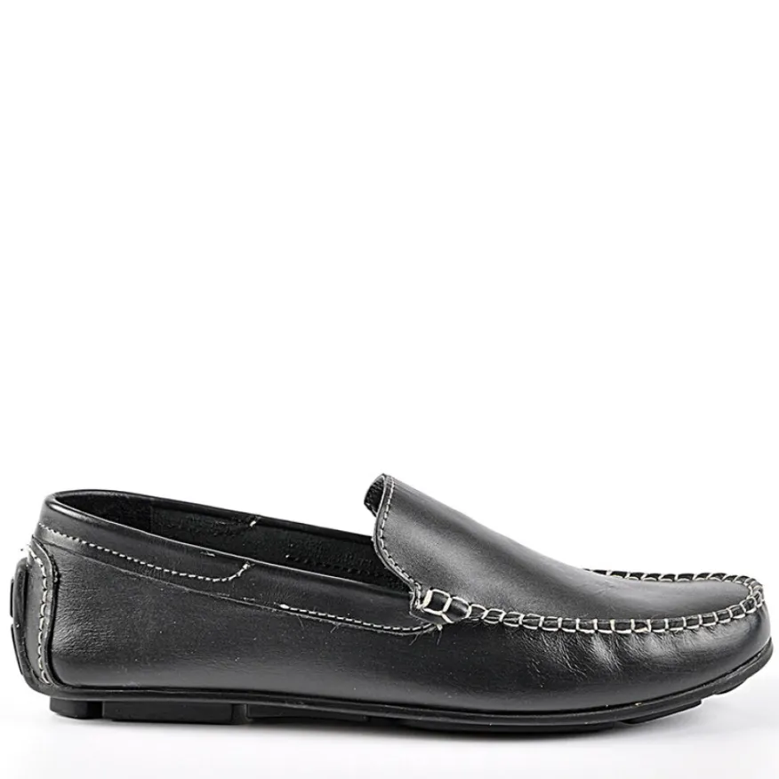 PERFECTA Mocassins Semelles Souples Noir|Homme Mocassins, Chaussures Bateaux